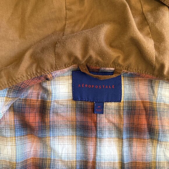 Aeropostale Jacket Men’s size Medium Brown, Full-Zip up Hoodie - Picture 6 of 8